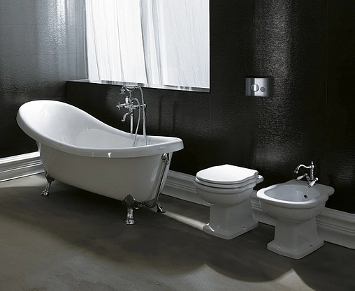 Биде напольное BelBagno Boheme белый BB115B