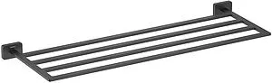 Полка для полотенец Aquatek Либра чёрный матовый AQ4322MB, 1