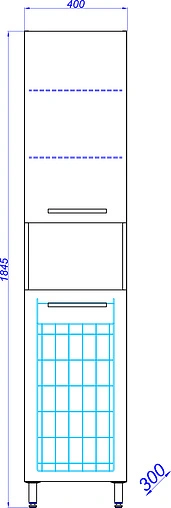 Шкаф-пенал с бельевой корзиной Aqwella Allegro 40 белый Agr.05.04 Шкаф-пенал с бельевой корзиной Aqwella Allegro 40 белый Agr.05.04