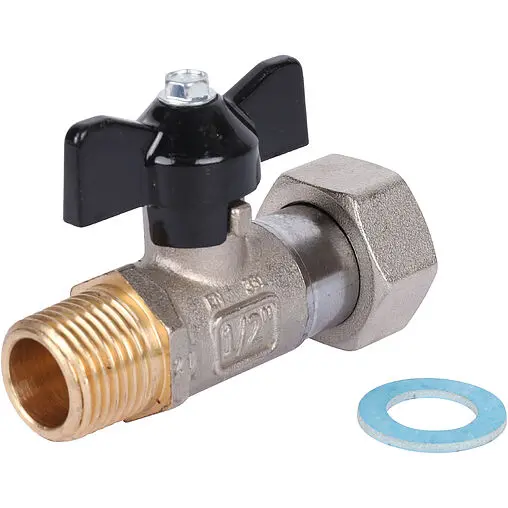 Кран шаровый с накидной гайкой ½"н x ¾"нг Stout SVB-1009-001520