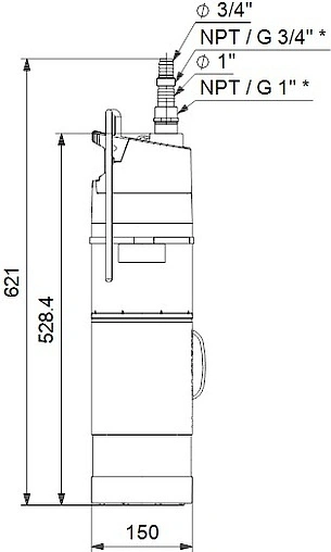 Автоматическая погружная насосная установка Grundfos SBA 3-35 A 97896286 Автоматическая погружная насосная установка Grundfos SBA 3-35 A 97896286