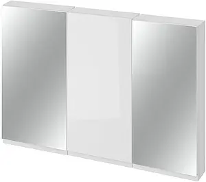 Шкаф-зеркало Cersanit Moduo 120 белый SB-SW-MOD40/Wh+SB-LS-MOD40/Wh+SB-LS-MOD40/Wh, 1