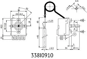 Механический термостат с капиллярной трубкой Uni-fitt TR2 339I0915, 2