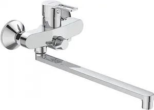 Смеситель для ванны с длинным изливом Vidima Hype хром BA400AA, 1