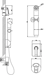 Гигиенический душ со смесителем Lemark Bellario хром LM6819C Гигиенический душ со смесителем Lemark Bellario хром LM6819C, 2