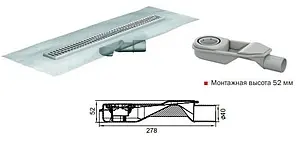 Лоток душевой Set 685мм h=52мм 0.5л/сек ACO Showerdrain B 9010.80.66 Лоток душевой Set 685мм h=52мм 0.5л/сек ACO Showerdrain B 9010.80.66, 2