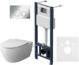 Комплект 6 в 1 Am.Pm Awe FlashClean IS49051.111700 с кнопкой хром глянцевый Комплект 6 в 1 Am.Pm Awe FlashClean IS49051.111700 с кнопкой хром глянцевый, 1