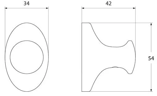Крючок IDDIS Leaf хром LEASB10i41