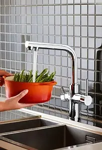 Смеситель для кухни с подключением к фильтру VitrA Split хром A42144EXP, 3