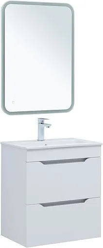 Тумба-умывальник Aquanet Практика 60 белый матовый 00330457+44060