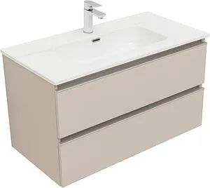 Тумба-умывальник подвесная Aquanet Вега 90 бежевый 00329586+00323883 Тумба-умывальник подвесная Aquanet Вега 90 бежевый 00329586+00323883, 5