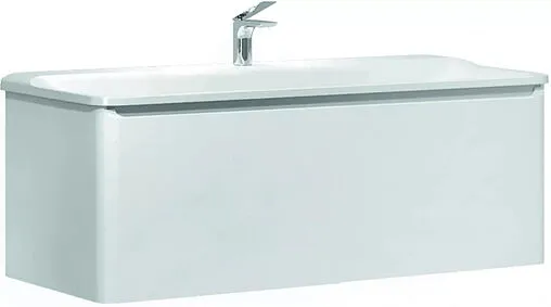 Тумба-умывальник подвесная Raval Welto 120 белый Wel.01.120/P/W/RL+Solo.08.120/W/RL