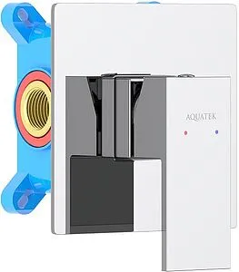 Смеситель для душа скрытого монтажа Aquatek Либра хром AQ1666CR Смеситель для душа скрытого монтажа Aquatek Либра хром AQ1666CR, 1
