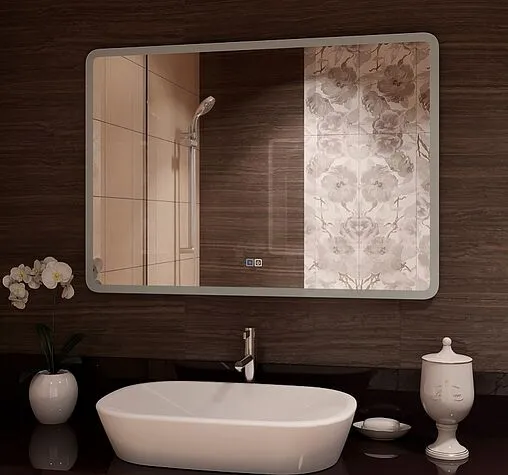 Зеркало с подсветкой Continent Demure Led 100x70 с подогревом белый ЗЛП1134