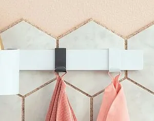 Крючок широкий 2шт Hansgrohe WallStoris белый матовый 27914700, 3