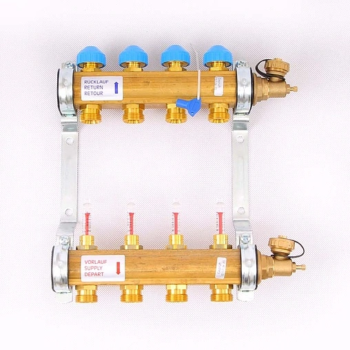 Группа коллекторная с расходомерами 4 отвода 1&quot;в/в x ¾&quot;ек Watts HKV/T 10004198