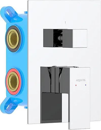 Смеситель для ванны скрытого монтажа Aquatek Либра хром AQ1647CR