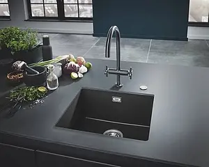 Мойка кухонная Grohe K700U-45.7 черный гранит 31653AP0 Мойка кухонная Grohe K700U-45.7 черный гранит 31653AP0, 4