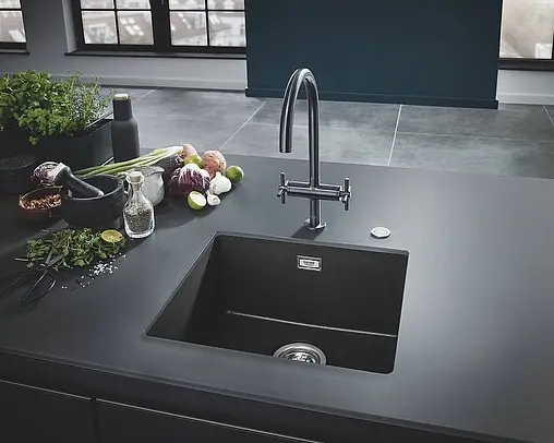 Мойка кухонная Grohe K700U-45.7 черный гранит 31653AP0