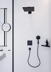 Лейка верхнего душа с настенным креплением Hansgrohe Raindance E 300 1jet чёрный матовый 26238670, 4