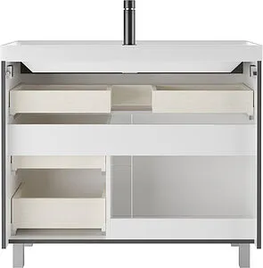 Тумба под умывальник напольная Домино Graffo 100 графит DGr2411T, 4