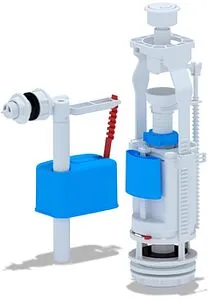Комплект арматуры для бачка двухрежимный ½" пластик боковой Ани Пласт Эконом WC3050 Комплект арматуры для бачка двухрежимный ½" пластик боковой Ани Пласт Эконом WC3050, 1