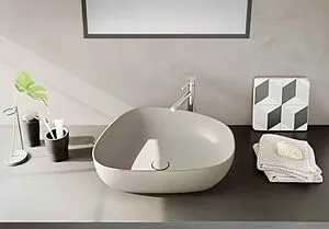 Раковина VitrA Outline Recycled 57 тауп матовый 7991B066-0016 Раковина VitrA Outline Recycled 57 тауп матовый 7991B066-0016, 3