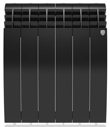 Радиатор алюминиевый 6 секций Royal Thermo BiLiner Alum 500 Noir Sable RTBANS50006