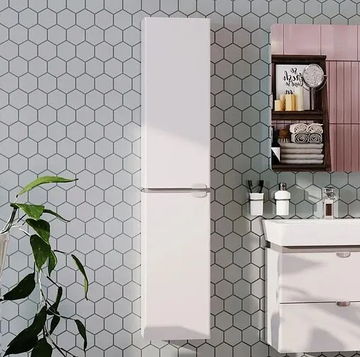 Шкаф-пенал подвесной Aquaton Скай PRO 30 белый глянец 1A238603SY01L