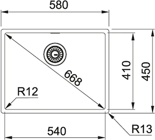 Мойка кухонная Franke Box BXX 210/110-54 нержавеющая сталь 127.0453.660
