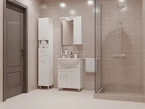 Шкаф-зеркало Cersanit Erica New 60 белый F-LS-ERN60-Os, 3