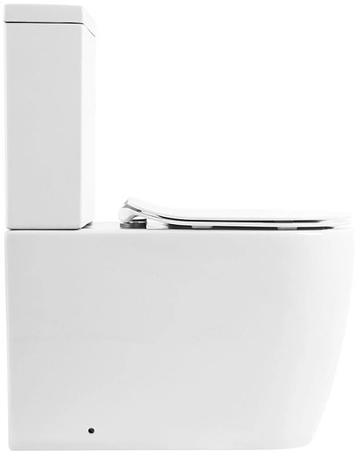 Унитаз-компакт безободковый BelBagno Marino белый BB105CPR+BB105T Унитаз-компакт безободковый BelBagno Marino белый BB105CPR+BB105T