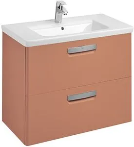 Тумба-умывальник подвесная Roca The Gap Original 80 терракота ZRU9307839+327470000 Тумба-умывальник подвесная Roca The Gap Original 80 терракота ZRU9307839+327470000, 1