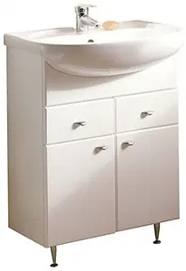 Тумба-умывальник напольная Aquaton Кристалл белый 1A0548K0KS010 Тумба-умывальник напольная Aquaton Кристалл белый 1A0548K0KS010, 1