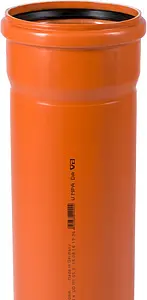 Труба канализационная наружная D=160мм L=1000мм Ostendorf KGEM 222010 Труба канализационная наружная D=160мм L=1000мм Ostendorf KGEM 222010, 1