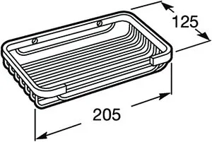 Полка Roca Hotels Classic хром 815413001, 2