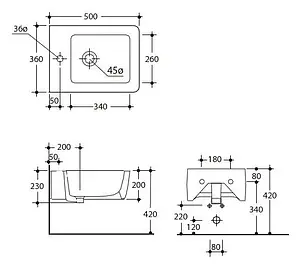 Биде подвесное Kerasan Ego белый 322501, 5
