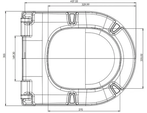 Крышка-сиденье для унитаза с микролифтом Roca Gap Rоund белый 801D12007
