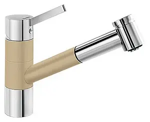 Смеситель для кухни с выдвижным изливом Blanco Tivo-s шампань 517615 Смеситель для кухни с выдвижным изливом Blanco Tivo-s шампань 517615, 1