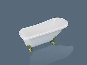 Ванна отдельностоящая из искусственного камня Esse Santorini 171x78 ножки белые Ванна отдельностоящая из искусственного камня Esse Santorini 171x78 ножки белые, 3