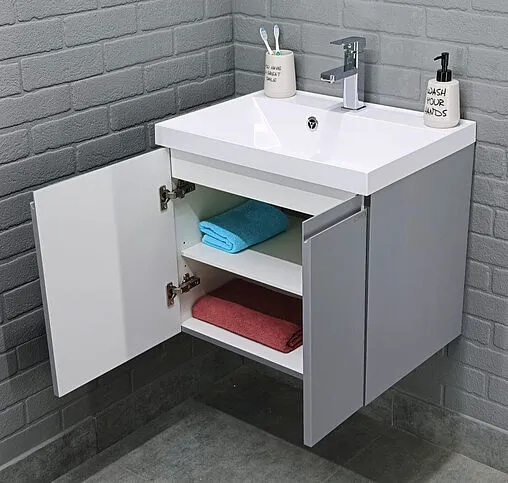 Тумба-умывальник подвесной Домино Graffo 60 светло-серый DGr2408T+4670142930044