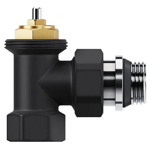 Комплект вентилей терморегулирующих угловых ½" в/н Royal Thermo Design черный RATVDU11212BL Комплект вентилей терморегулирующих угловых ½" в/н Royal Thermo Design черный RATVDU11212BL