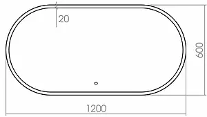 Зеркало с подсветкой Aquanika Future 60 с подогревом, с датчиком движения AQF12060RU143 Зеркало с подсветкой Aquanika Future 60 с подогревом, с датчиком движения AQF12060RU143, 2
