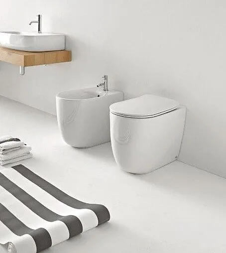 Унитаз приставной безободковый Kerasan Nolita белый 531801