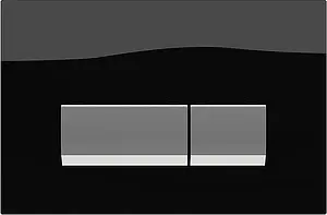 Клавиша смыва для унитаза Koller Pool Alcora 1200 SL INTEGRO BLACK GLASS кнопки/хром глянцевый, панель/стекло черный Клавиша смыва для унитаза Koller Pool Alcora 1200 SL INTEGRO BLACK GLASS кнопки/хром глянцевый, панель/стекло черный, 1