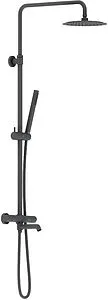 Душевая система с термостатом для ванны Damixa Scandinavian Pure чёрный матовый 936810300 Душевая система с термостатом для ванны Damixa Scandinavian Pure чёрный матовый 936810300, 1