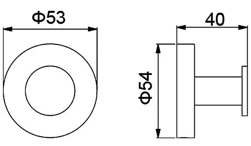 Крючок Timo Saona чёрный матовый 13011/03