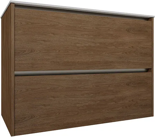 Тумба под умывальник подвесная Allen Brau Activity 90 дуб/олива браш 1.34013.NO