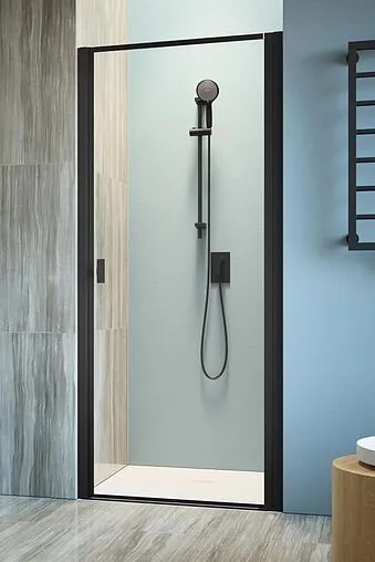 Дверь в нишу 700мм прозрачное стекло Radaway NES Black Frame DWJ I 70 R 10026070-54-56R