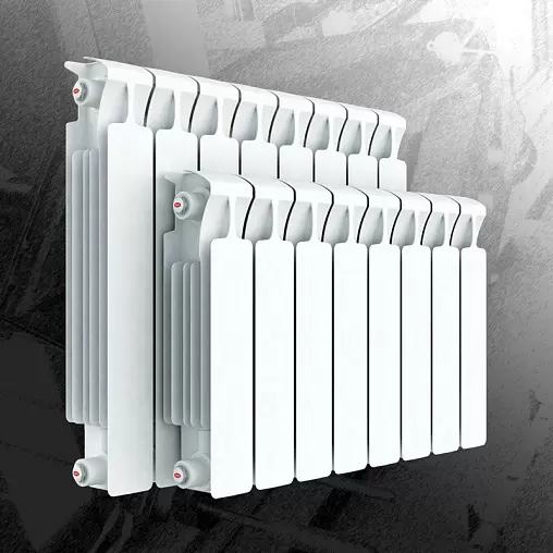 Радиатор биметаллический 12 секций Rifar Monolit 500 белый RM50012